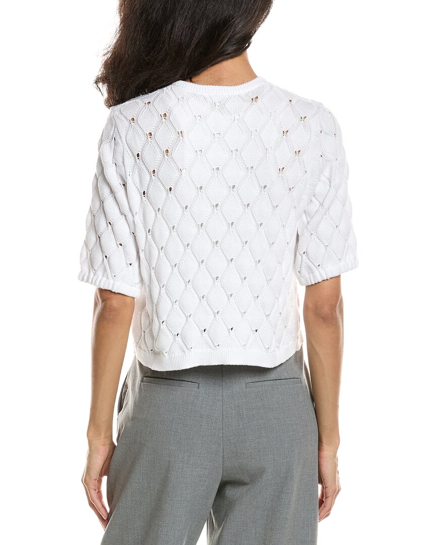 Forte Forte Openwork Gathered Sleeve Cardigan