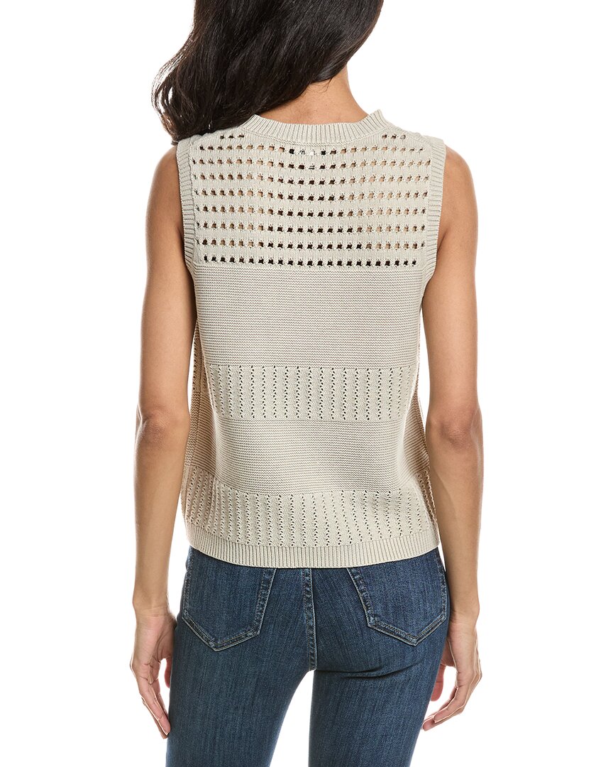 Forte Stonewash Textured Tank Sweater