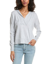 Forte Forte Crop Crossover Cashmere-Blend Hoodie