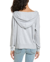 Forte Forte Crop Crossover Cashmere-Blend Hoodie