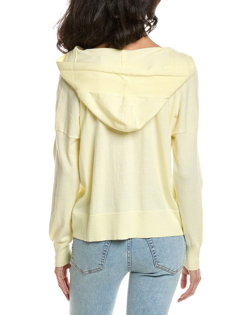 Forte Crop Crossover Cashmere-Blend Hoodie