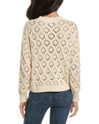 Forte Openwork Crewneck Sweater