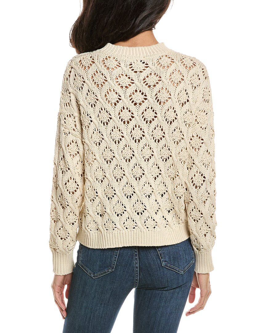 Forte Openwork Crewneck Sweater
