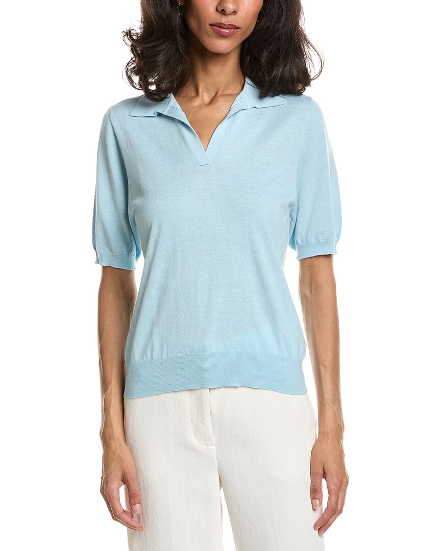 Forte Forte Summer Polo Silk & Cashmere-Blend Sweater