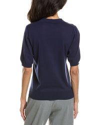 Forte Summer Polo Silk & Cashmere-Blend Sweater