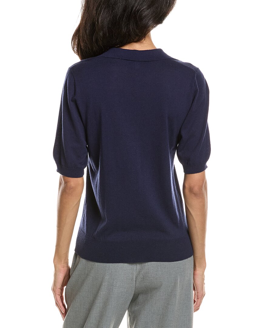 Forte Summer Polo Silk & Cashmere-Blend Sweater