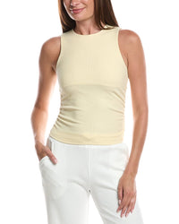 Knit Riot Knit Riot Micro Rib Side Ruched Tank