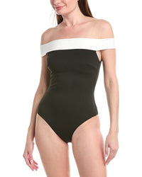 Milly Solid Off The Shoulder One-Piece