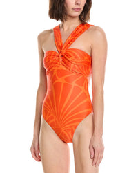 Milly Betsy Abstract Bandeau One-Piece