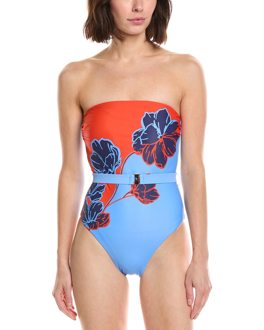 Milly Skewed Petal Strapless One-Piece