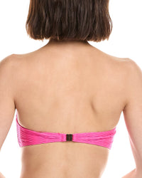 Milly Margot Textured Chevron Bandeau Top
