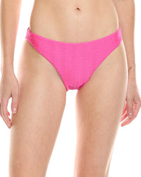 Milly Margot Textured Chevron Bikini Bottom