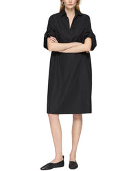 Lafayette 148 New York Petite Tab Sleeve Popover Dress