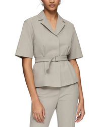 Lafayette 148 New York Plus Short Sleeve Jacket
