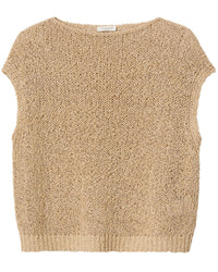 Lafayette 148 New York Open Stitch Bateau Neck Silk-Blend Sweater