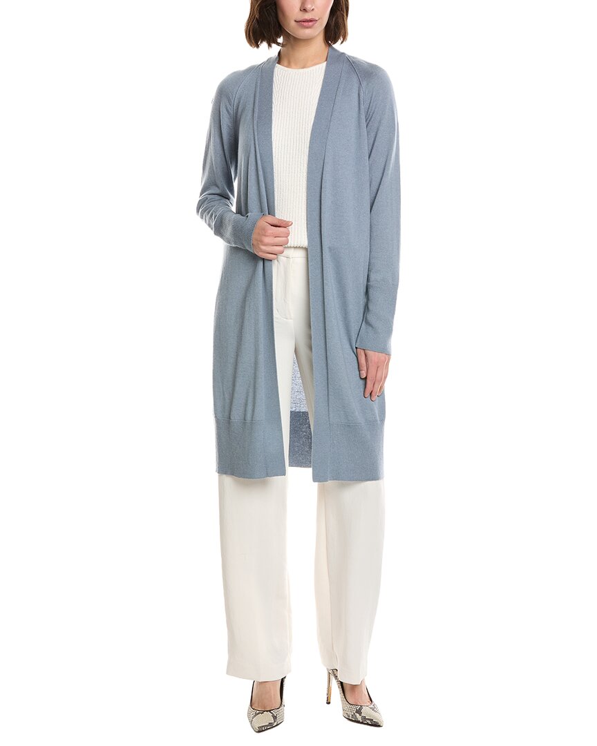 Lafayette 148 New York Open Front Cashmere & Silk-Blend Cardigan