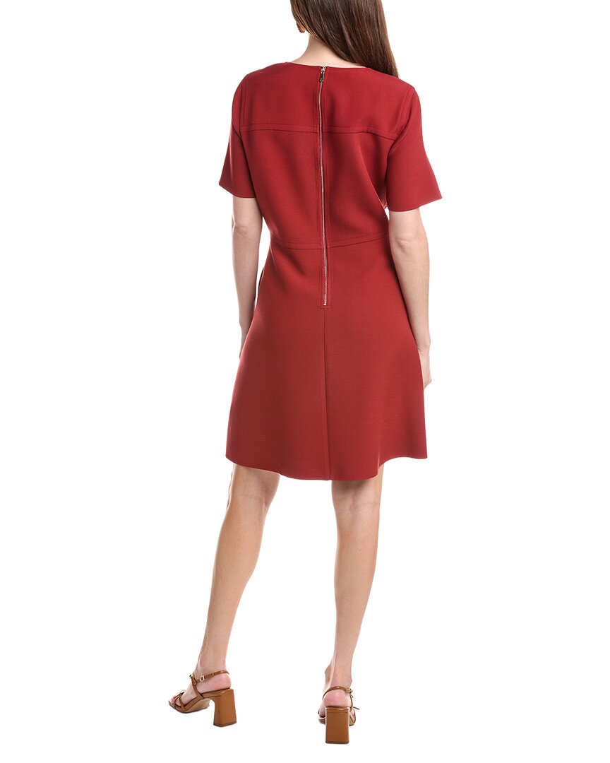 Lafayette 148 New York Short Sleeve Wool & Silk-Blend Dress