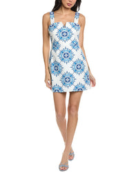 Allison Margot Linen-Blend Mini Dress