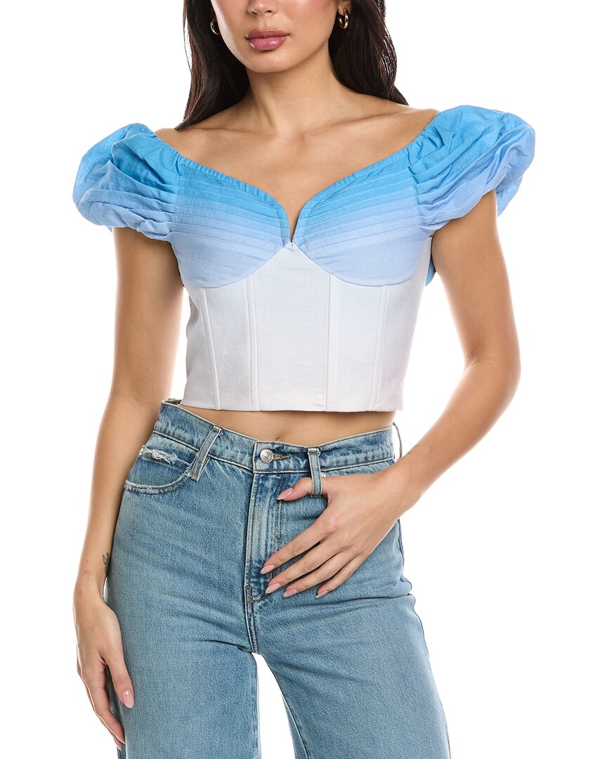 Allison Clemence Linen-Blend Top