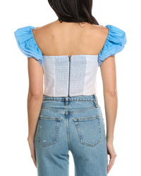 Allison Clemence Linen-Blend Top