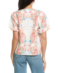 Allison Josephine Linen-Blend Top
