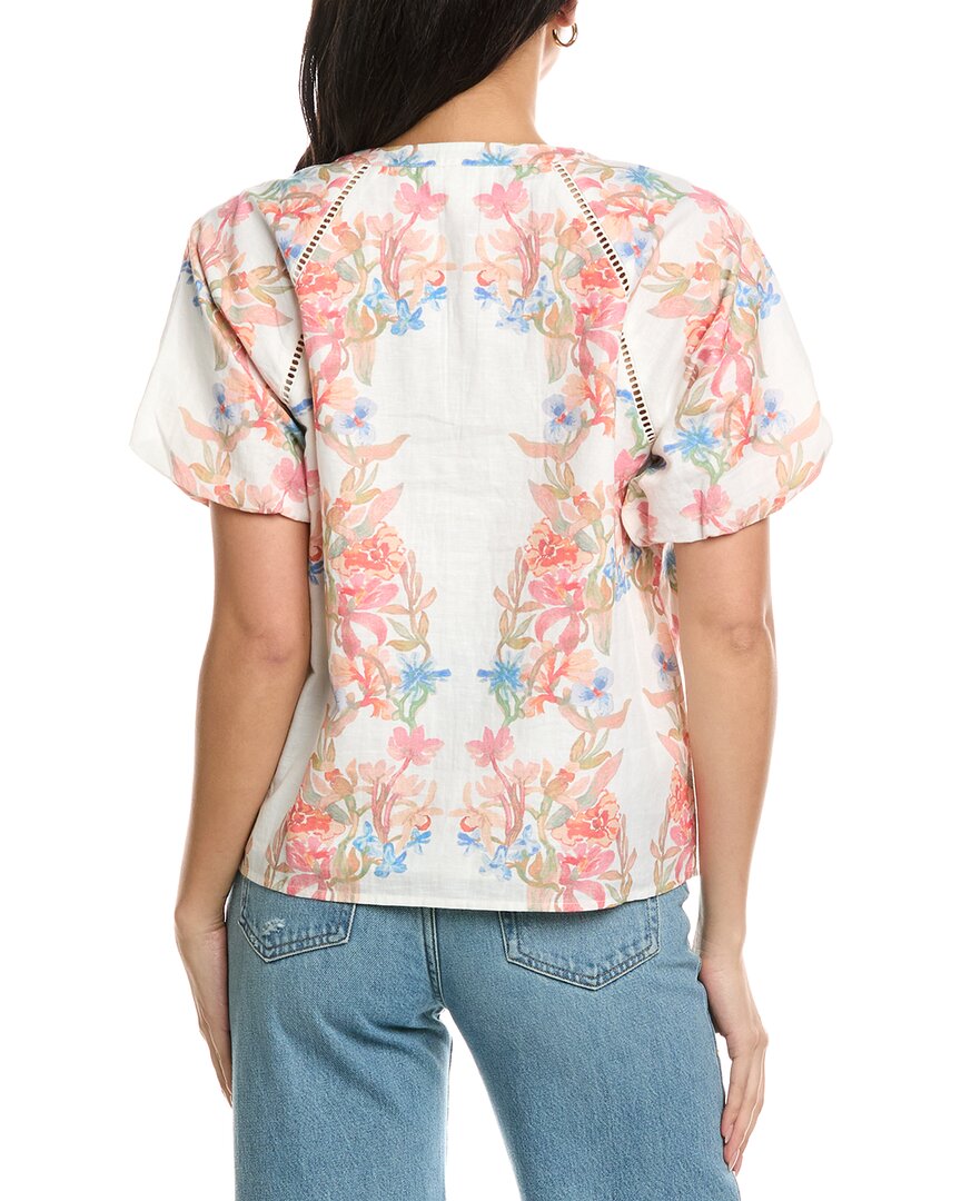 Allison Josephine Linen-Blend Top