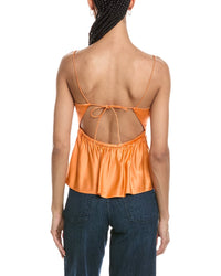 Susana Monaco Silk Tie Back Top