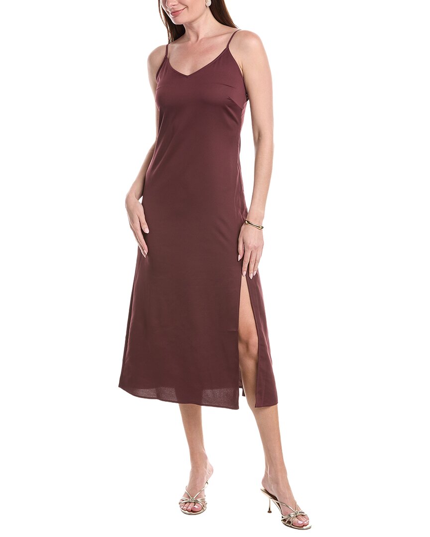 Misook Crepe De Chine Slip Maxi Dress