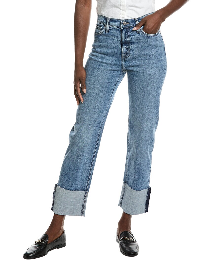 Dkny High Rise Ecru Relaxed Straight Jean
