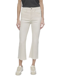 Dkny High Rise Ecru Flare Jean