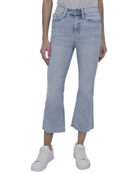 Dkny High Rise Ecru Flare Jean