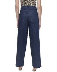 Dkny High Rise Blackout Wide Leg Jean