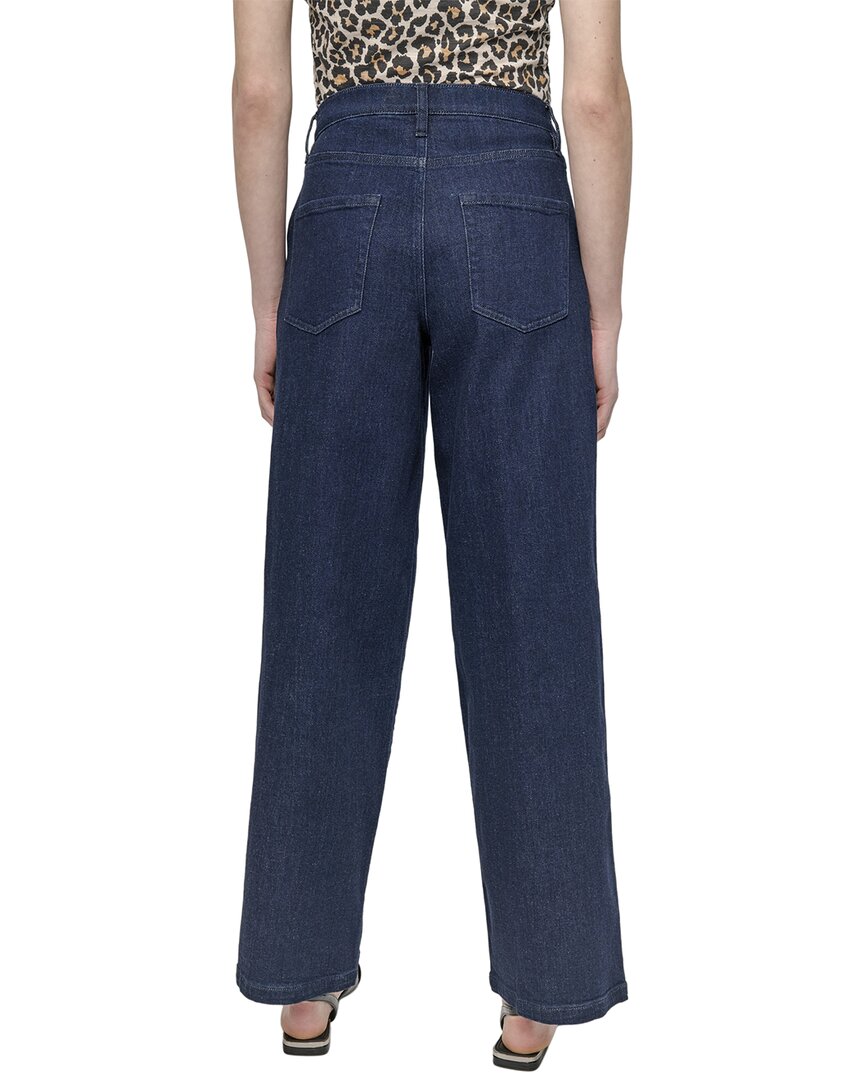 Dkny High Rise Blackout Wide Leg Jean