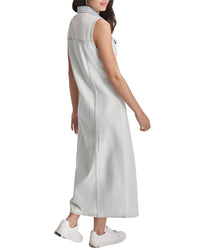 Dkny Maxi Button Front Dress
