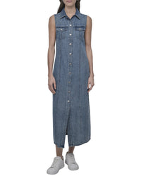 Dkny Maxi Button Front Dress