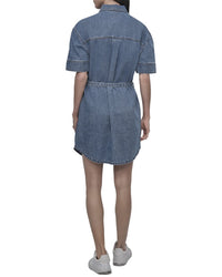 Dkny Self Belted Shirt Utility Dress