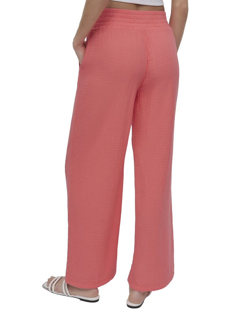 Dkny Wide Leg Pleated Pant