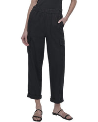 Dkny Midrise Relaxed Cargo Pant With Elasticated Waistband