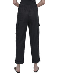 Dkny Midrise Relaxed Cargo Pant With Elasticated Waistband