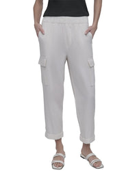 Dkny Midrise Relaxed Cargo Pant With Elasticated Waistband