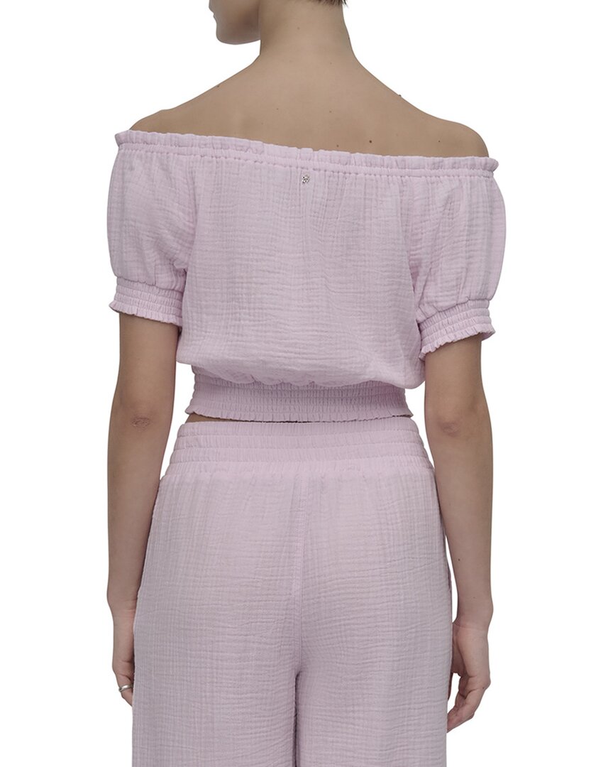 Dkny Off The Shoulder Crop Top