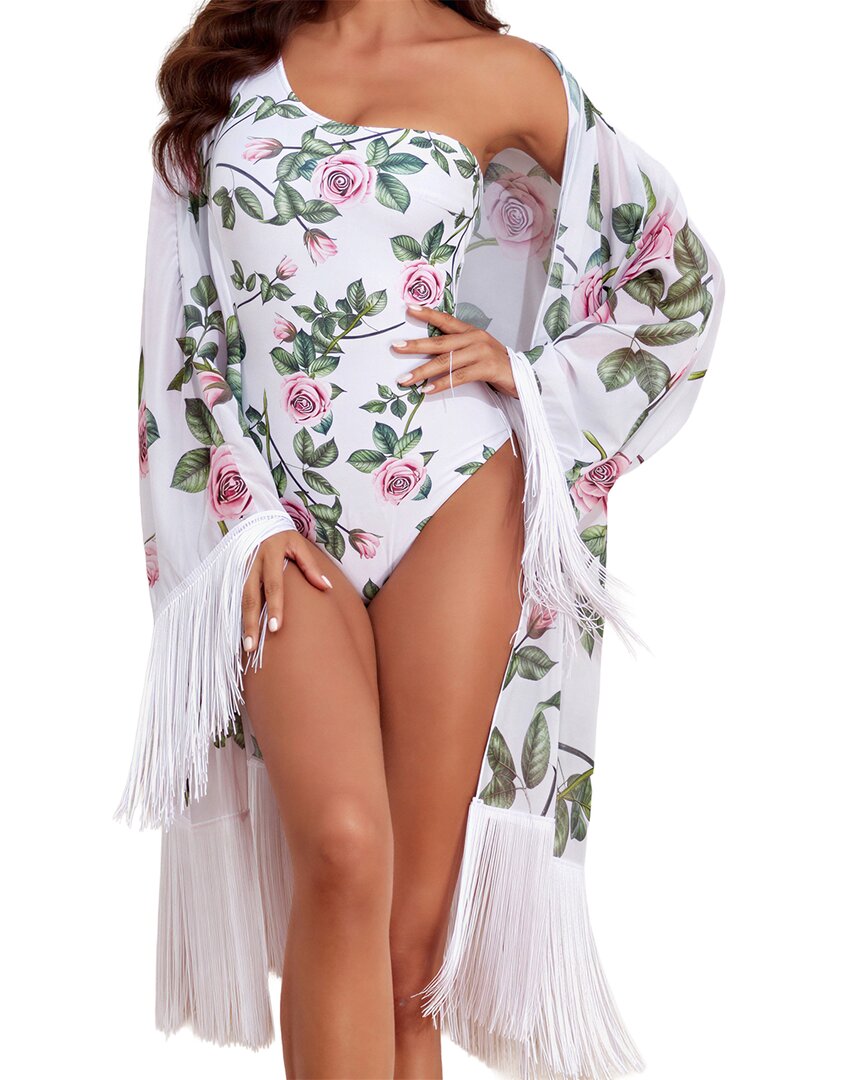 Lily Kim 2Pc Swimsuit & Smock Set