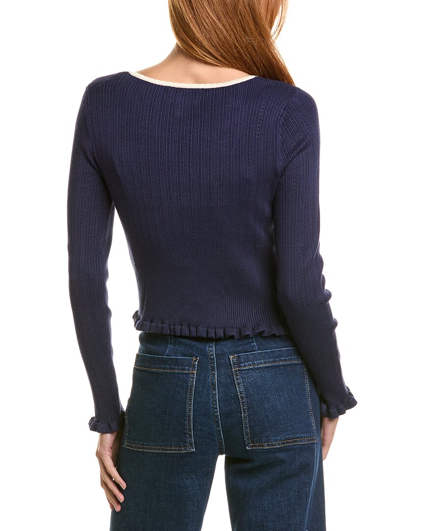 Laundry By Shelli Segal Pointelle Cardigan Sweater