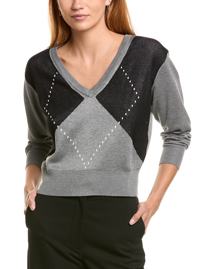 Laundry By Shelli Segal Argyle Sweater