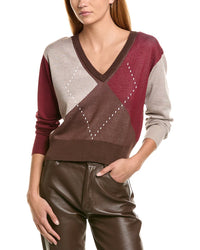 Laundry By Shelli Segal Argyle Sweater
