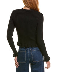 Laundry By Shelli Segal Ruffle Hem Cardigan