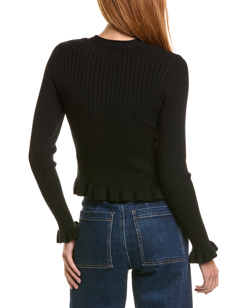 Laundry By Shelli Segal Ruffle Hem Cardigan