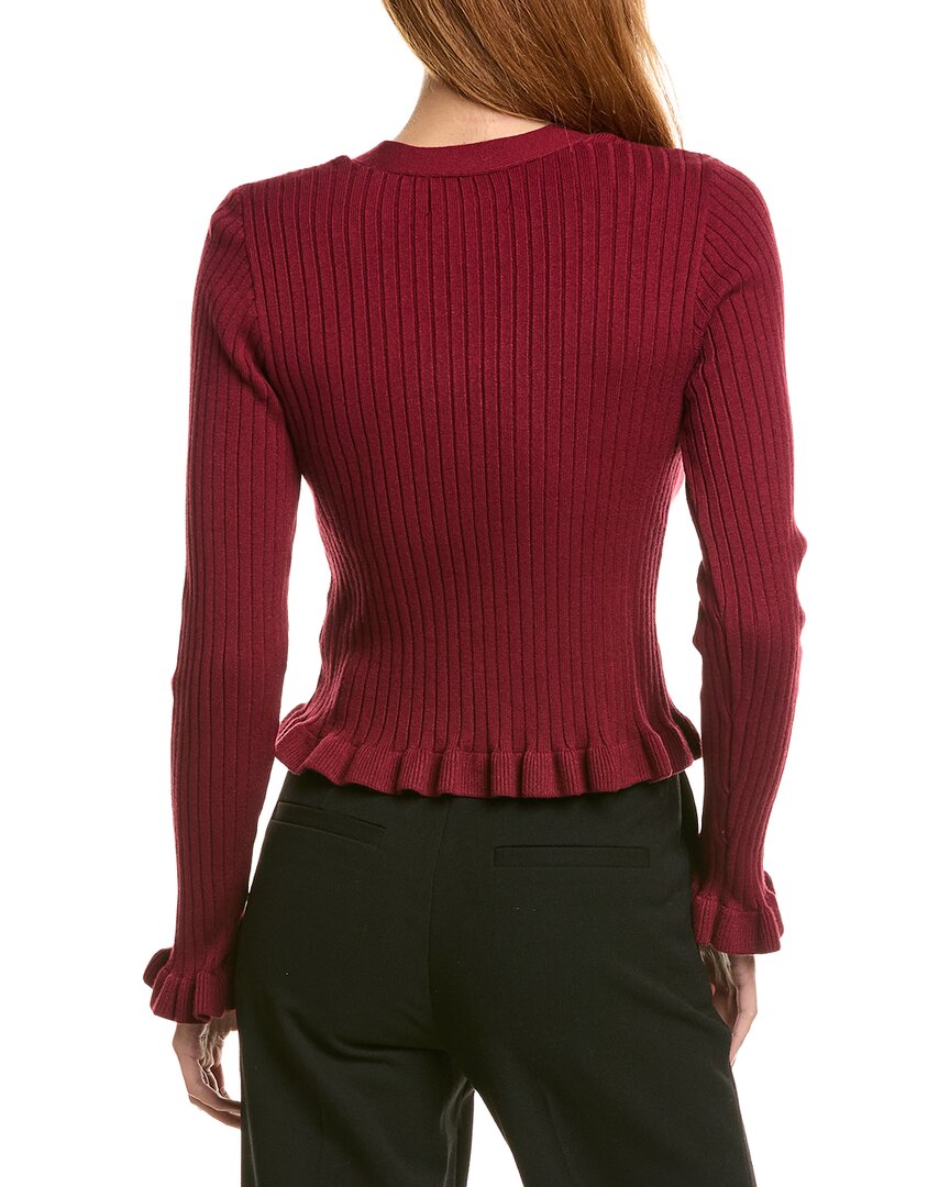 Laundry By Shelli Segal Ruffle Hem Cardigan
