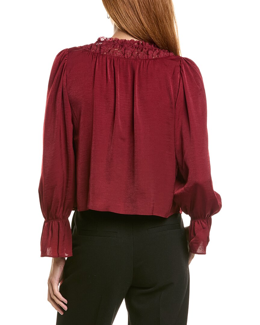 Laundry By Shelli Segal Scoop Neck Cropped Blouse