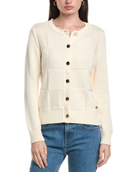 Halston Check Cardigan